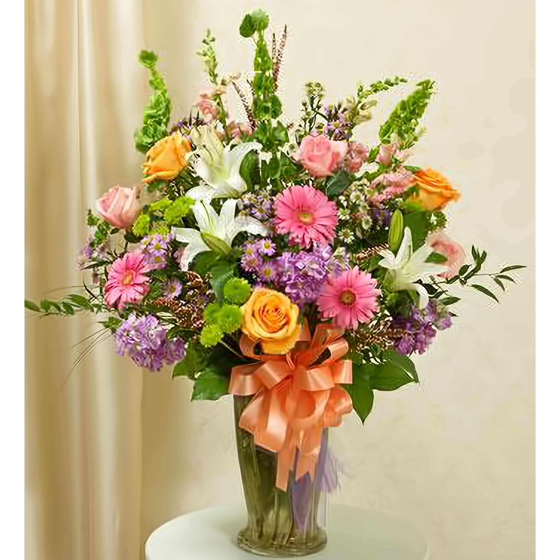 NYC Flower Delivery - Beautiful Blessings Vase Arrangement - Pastel - Funeral > For the Service