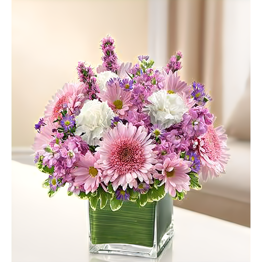 NYC Flower Delivery - Healing Tears - Lavender and White - Funeral > Vase Arrangements