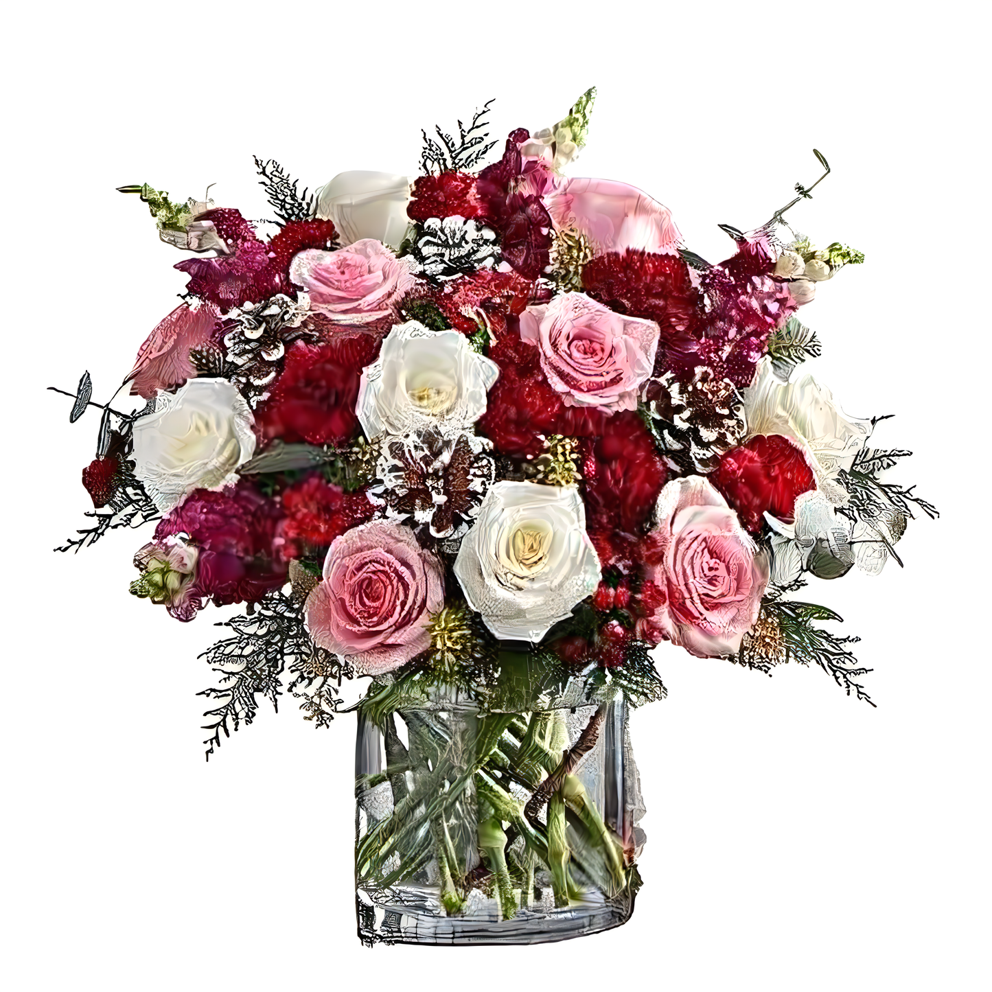 NYC Flower Delivery - Victorian Grandeur Bouquet - Holiday Collection