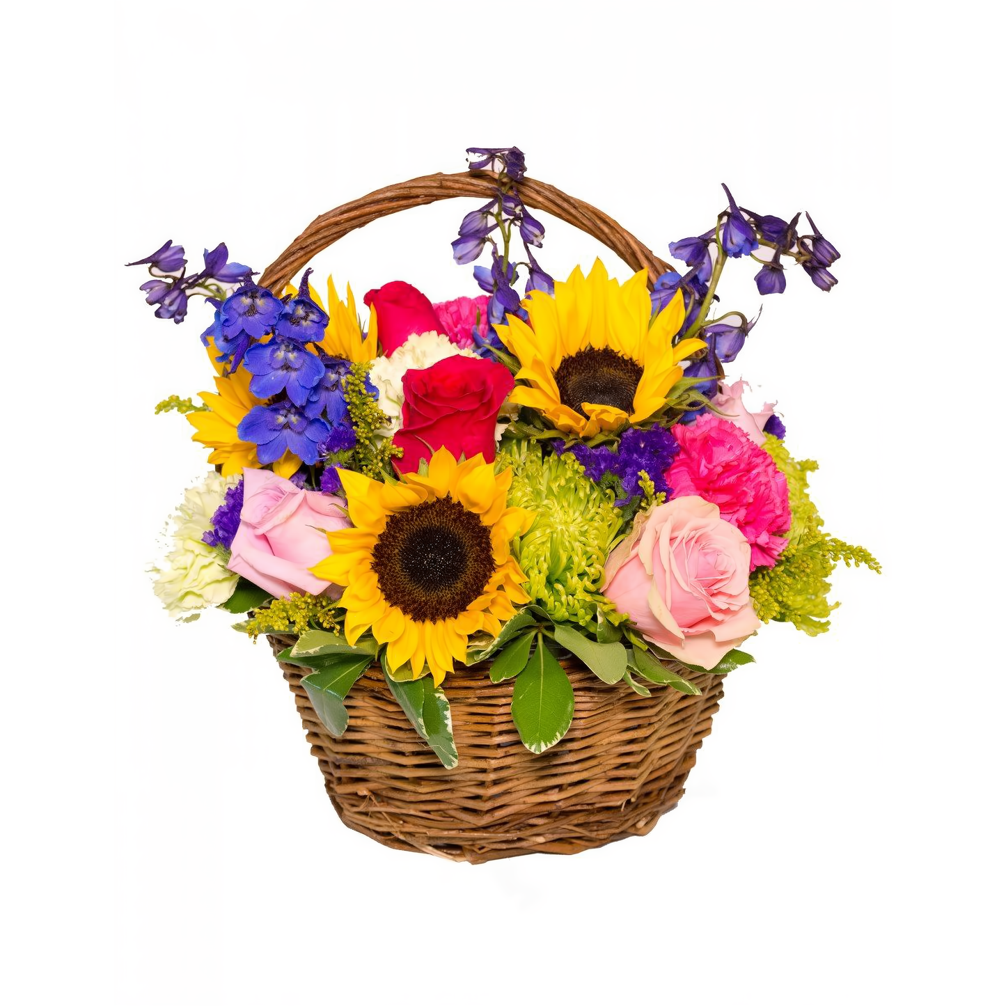 NYC Flower Delivery - Sunny Garden Basket - Occasions > Get Well