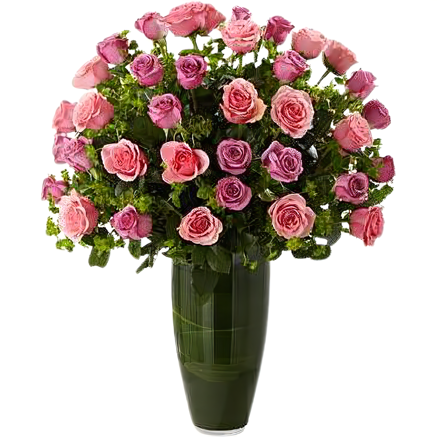 NYC Flower Delivery - Luxury Rose Bouquet - 24 Premium Pink & Lavender Long Stem Roses - Products > Luxury Collection