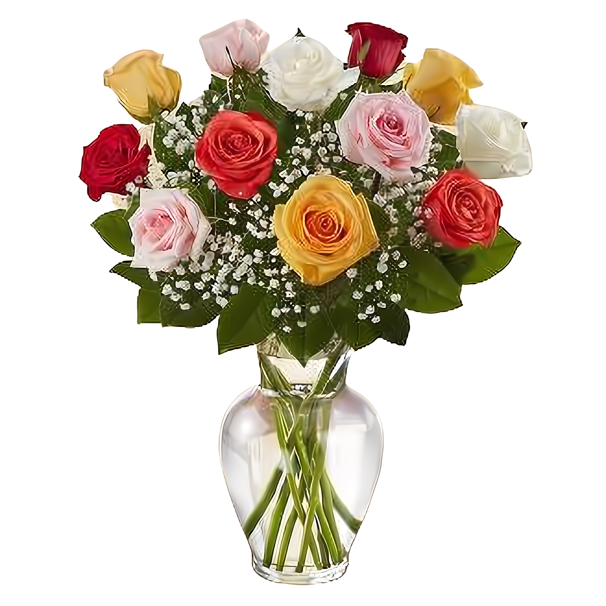 NYC Flower Delivery - Premium Long Stem Assorted Roses - Roses