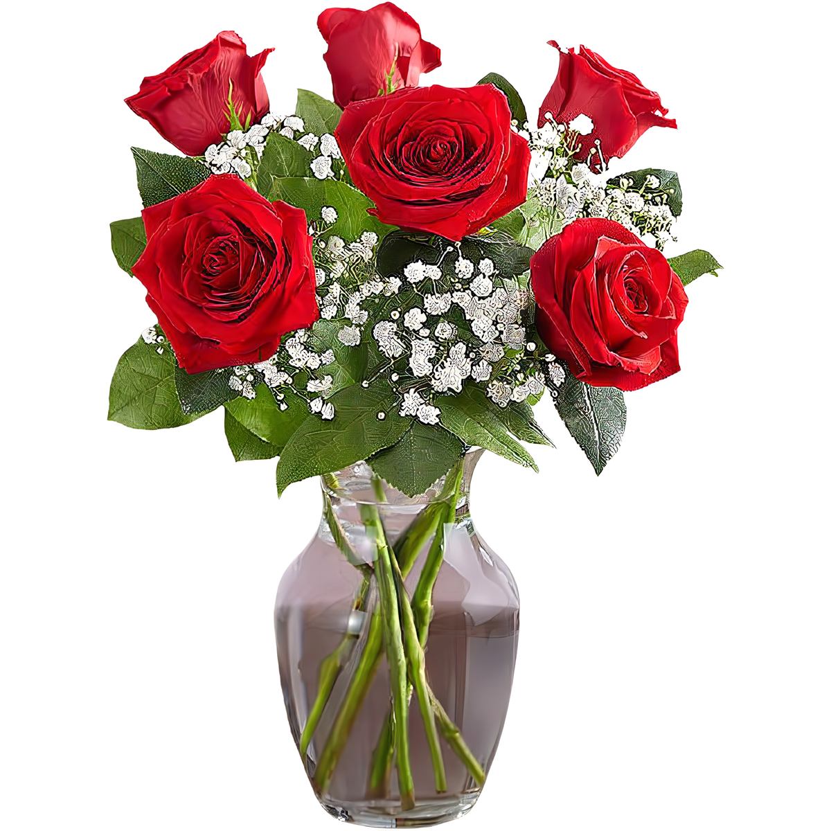 Queens Flower Delivery - Love&#39;s Embrace Roses - Red