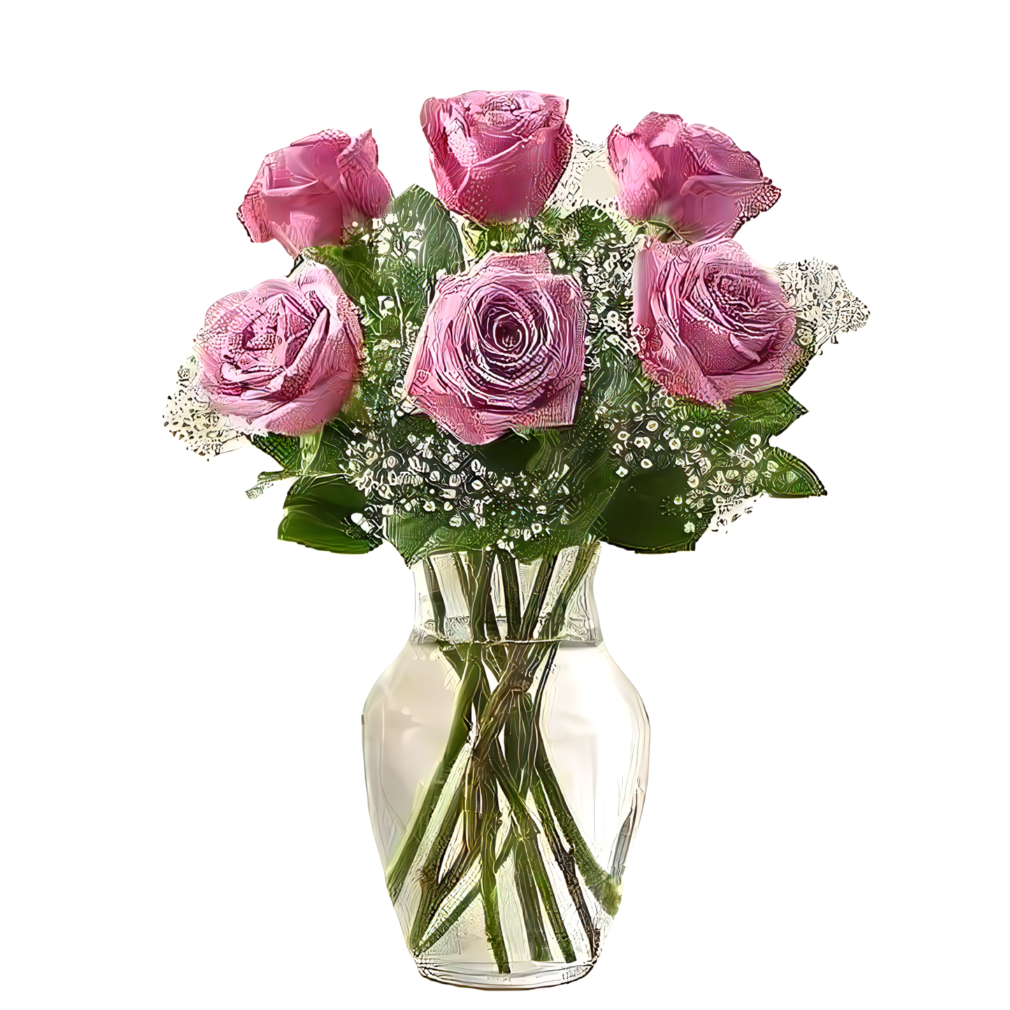 NYC Flower Delivery - Love's Embrace Roses Purple - Roses
