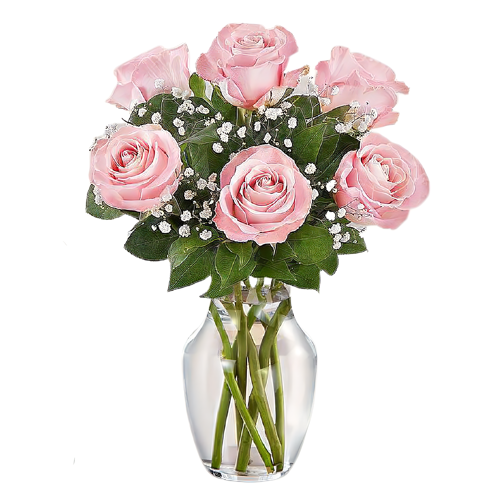 NYC Flower Delivery - Love's Embrace Roses Pink - Roses
