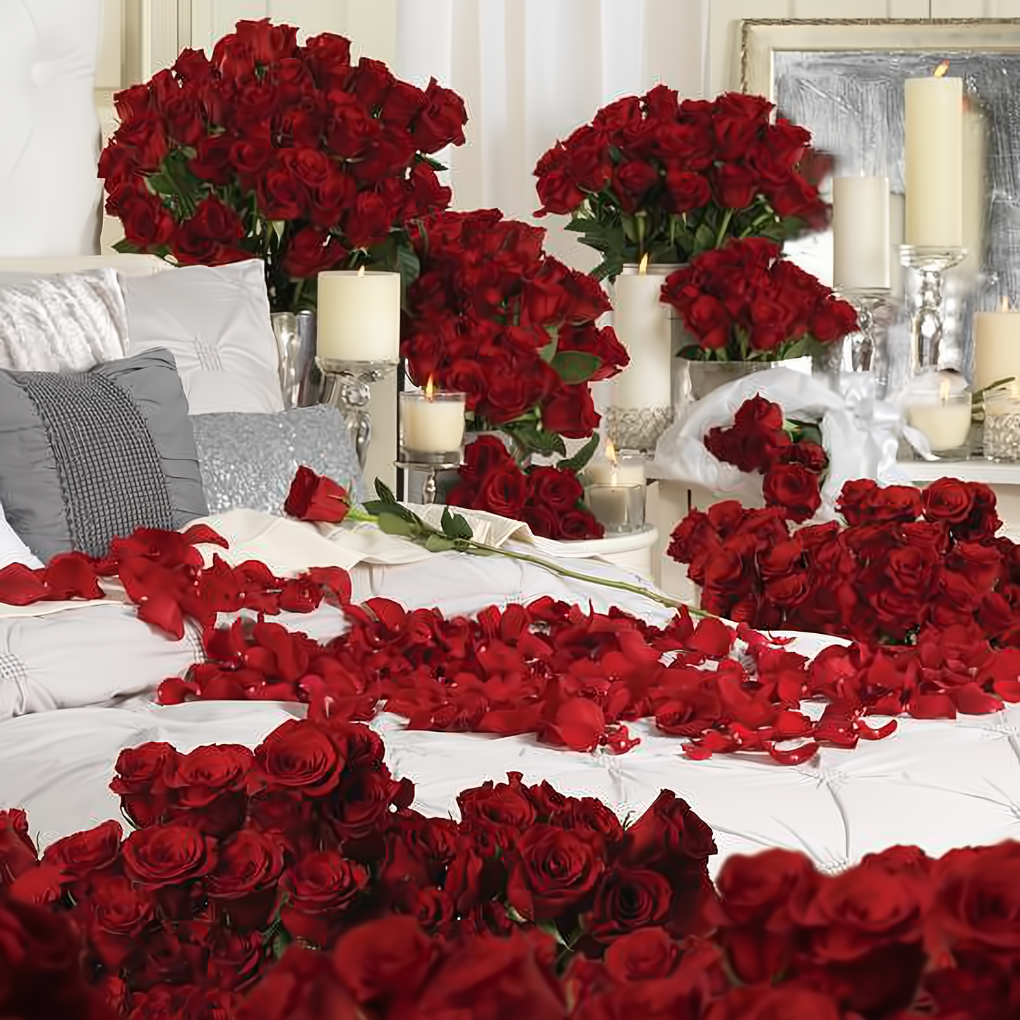 NYC Flower Delivery - 1,000 Long Stem Red Roses - Roses