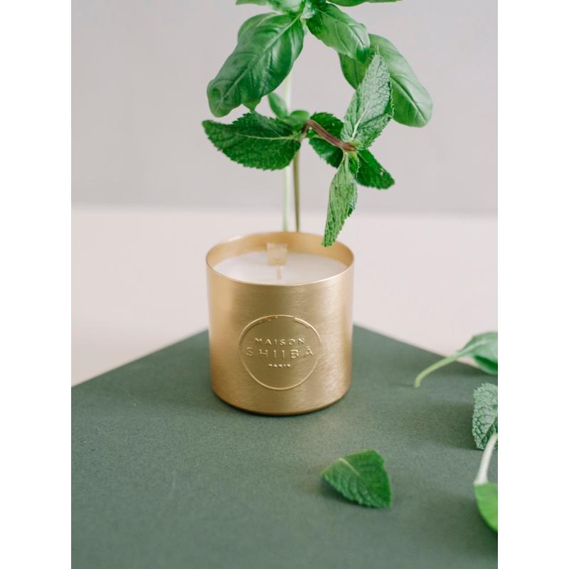 NYC Flower Delivery - Add French Luxury Candle - Mint Basil Scent - Fresh Cut Flowers